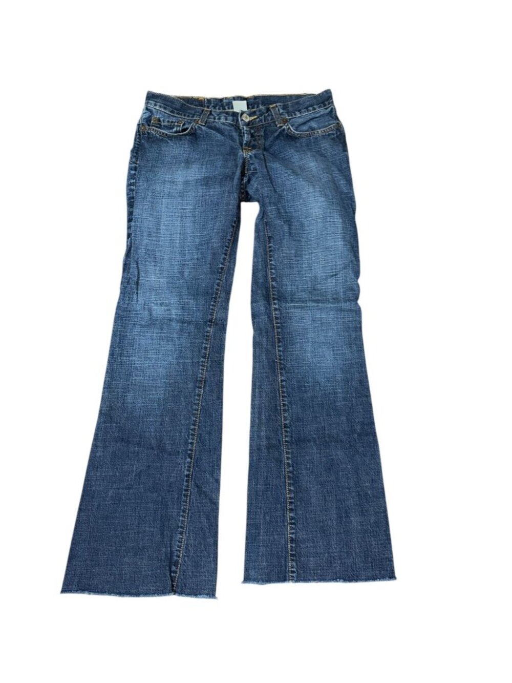 Lucky Brand Dungarees Size 2/26 Raw Hem Low Rise